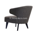 Fauteuil contemporain contemporain en tissu